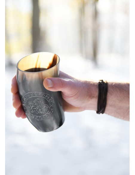 Viking glas met Sleipnir paard op...