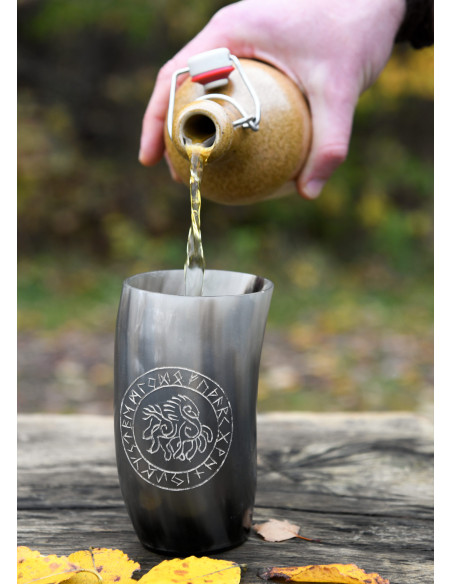 Viking glas met Sleipnir paard op...
