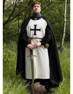 Templar-tabarde til germanske riddere, natursort