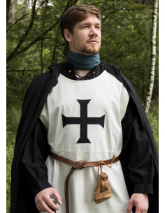 Templar-tabarde til germanske riddere, natursort 2