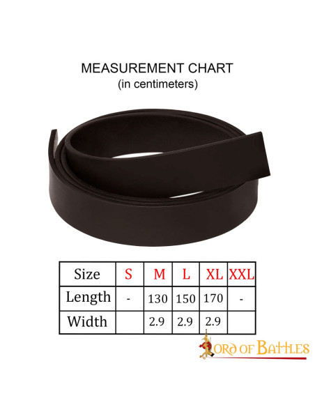 Middeleeuwse bruinleren riem zonder...