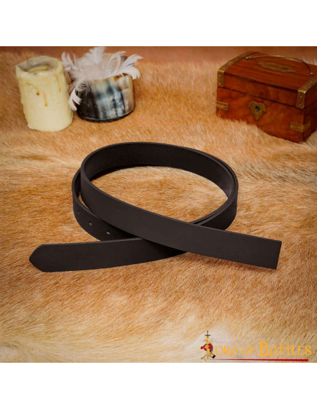 Middeleeuwse bruinleren riem zonder...