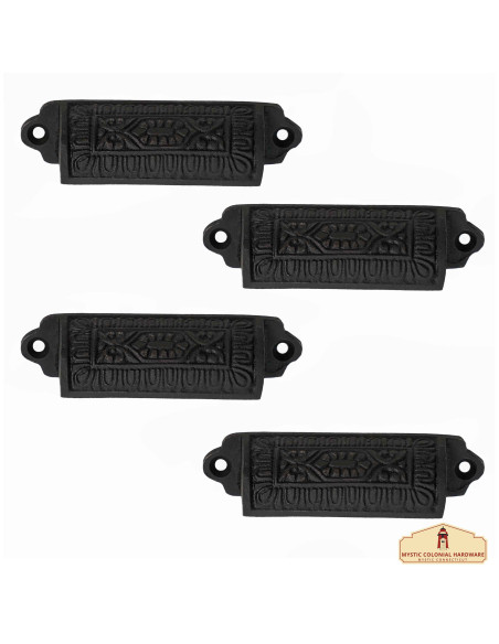 Set van 4 middeleeuwse ladehandvatten...