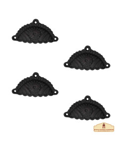 Set 4 tiradores medievales para cajones (9,6x5,4 cm.)