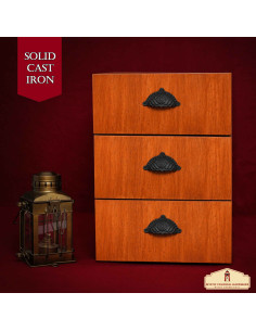 Set 4 tiradores medievales para cajones (9,6x5,4 cm.) 2