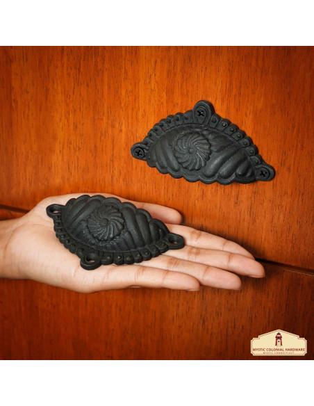 Sæt med 4 middelalderlige skuffegreb...