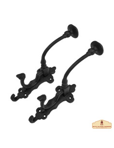 Set van 2 middeleeuwse rustieke hangers (20,3x5 cm.)