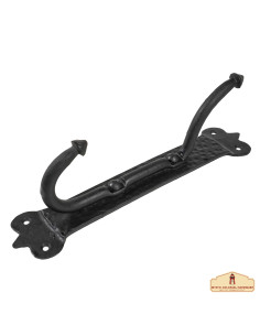 Rustikale Wandgarderobe aus Schmiedeeisen, 1 Haken (21,5...