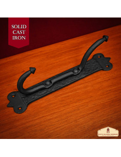 Rustikale Wandgarderobe aus Schmiedeeisen, 1 Haken (21,5... 2