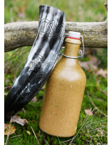 Cuerno Vikingo lobo Fenrir para beber...