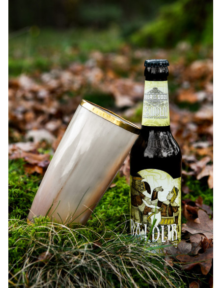 Vaso medieval cuerno con borde en...