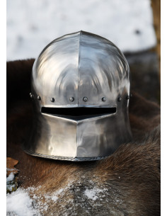 Functionele middeleeuwse Duitse Sallethelm, jaar 1480 2