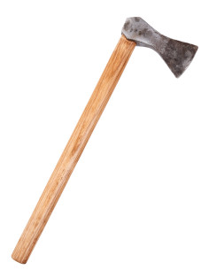 Vikingeøkse i håndsmedet stål, type K (60 cm.)