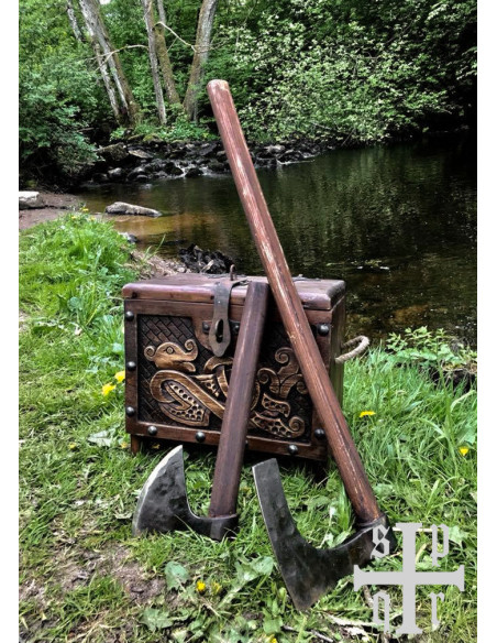 Wikinger-Bartaxt, handgeschmiedet (74...