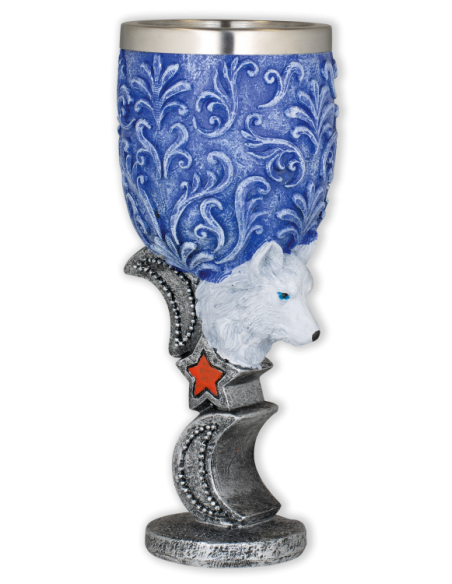 Copa ornamental con figura del lobo... Copa ornamental con figura del lobo...