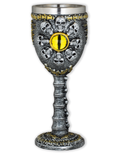 Sierbeker met doodshoofden (19 cm.)