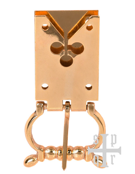 Kleeblattschnalle aus Messing für... Kleeblattschnalle aus Messing für...