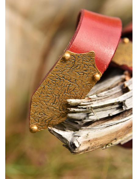 Middeleeuwse rode riem met...