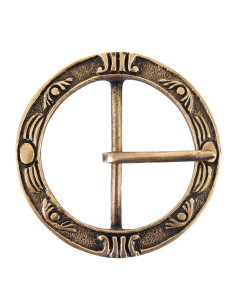 Runde mittelalterliche Gürtelschnalle (9,5 cm)