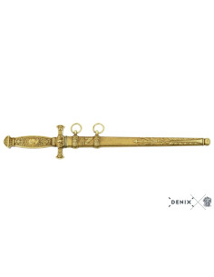 Dekorativ Napoleondolk med skede, Frankrig 1809
