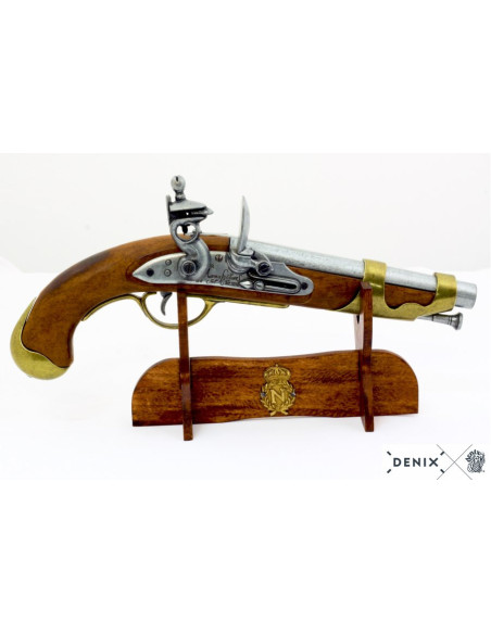 Soporte de madera con escudo de Napoleón