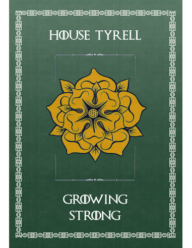 Banner Game of Thrones House Tyrell (70x100 cm.)
 Material-Polyester