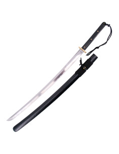Basisoefeningen voor zwarte katana. Mes van 1065...