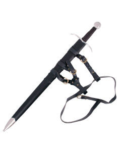 Espada medieval de una mano con vaina y cinturón (Cat. C) 2