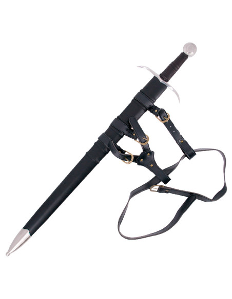 Espada medieval de una mano con vaina...