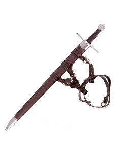 Espada medieval de una mano con vaina y cinturón (Cat. C) 2
