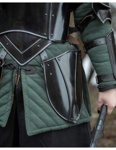 Cinturón medieval con escarcelas modelo Katharina, acabado oscuro