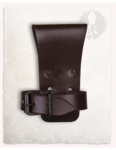 Verstellbarer Baldric mit Riemen für Wikingerhörner, braun 2