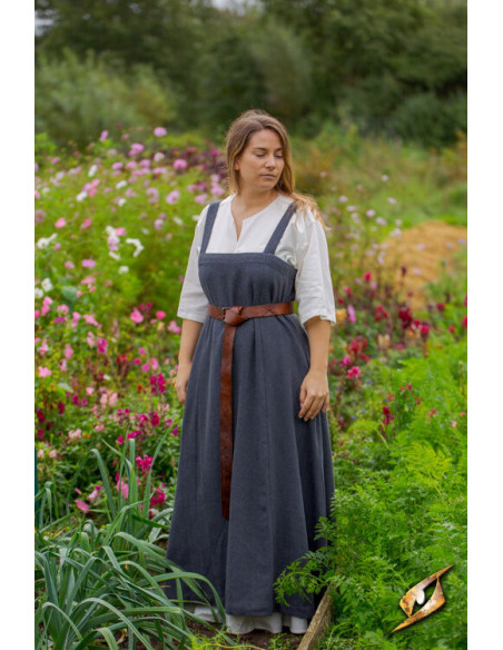 Vestido vikingo mujer Frida gris noche