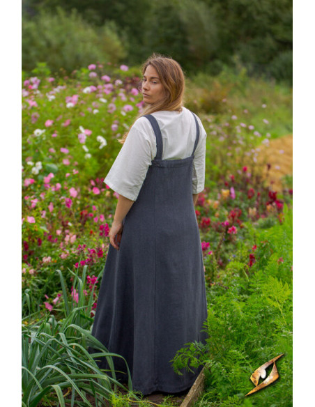 Frida Damen Wikingerkleid Nachtgrau