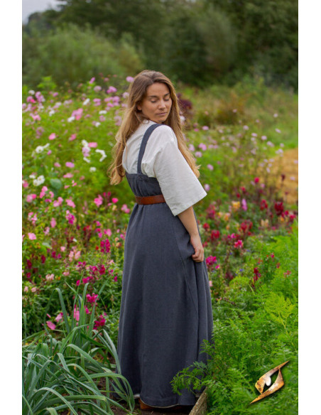 Frida Damen Wikingerkleid Nachtgrau