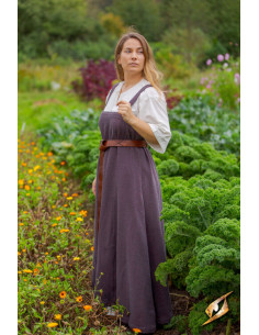 Bordeaux grijze Frida dames Vikingjurk