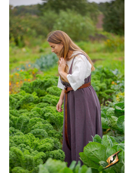 Bordeaux grijze Frida dames Vikingjurk