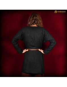 Túnica vikinga hombre modelo Erling, color negro 2