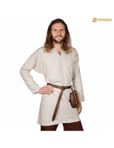 Vikingetunika til herrer, Erling model, naturfarvet