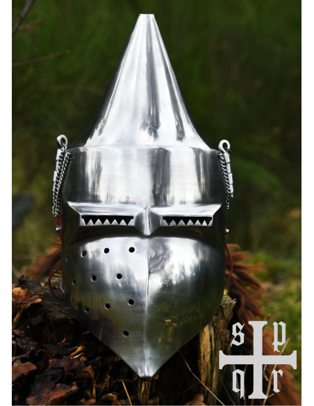 Bacinete medieval con visera S. XIV