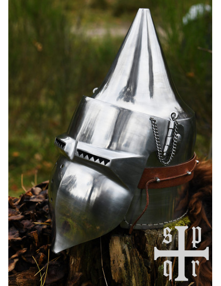 Bacinete medieval con visera S. XIV