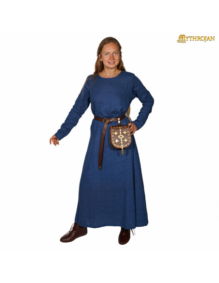 Vestido vikingo mujer lino modelo... Vestido vikingo mujer lino modelo...
