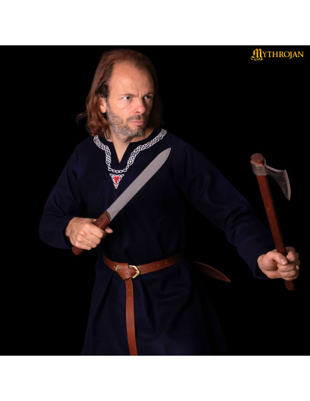 Cuchillo seax vikingo nórdico con...