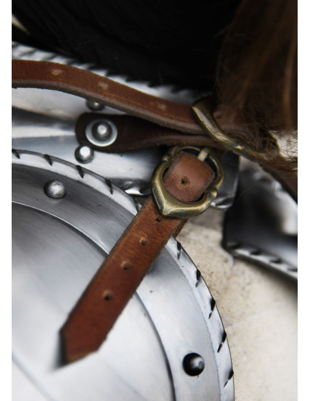 Pareja de hombreras góticas, acero...