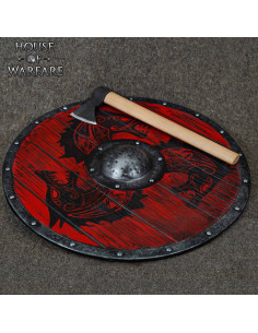 Wikinger-Rundholzschild Fenrir-Modell 2