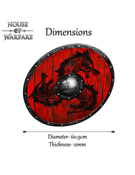 Escudo redondo vikingo madera modelo... Escudo redondo vikingo madera modelo...