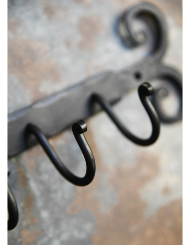 Perchero medieval con 5 ganchos (38,5...