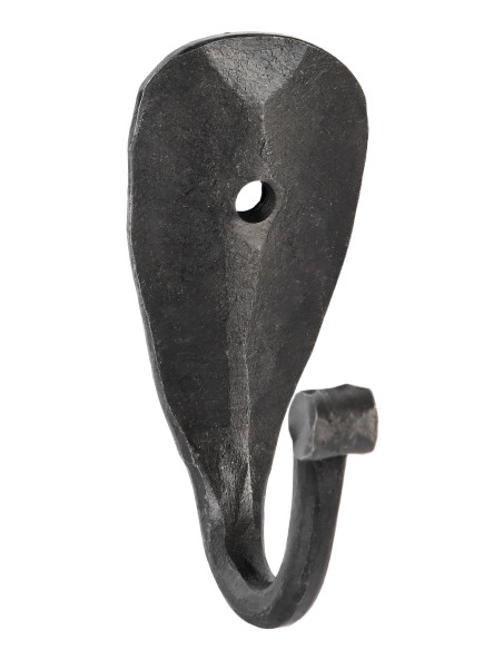 Gancho medieval de pared forjado a mano