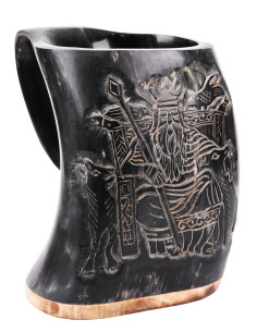 Vikinge mjødkande Odin design, træfod