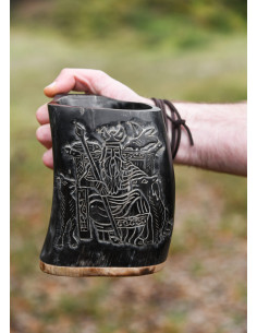 Vikinge mjødkande Odin design, træfod 2